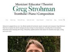 Tablet Screenshot of gregstrohman.com